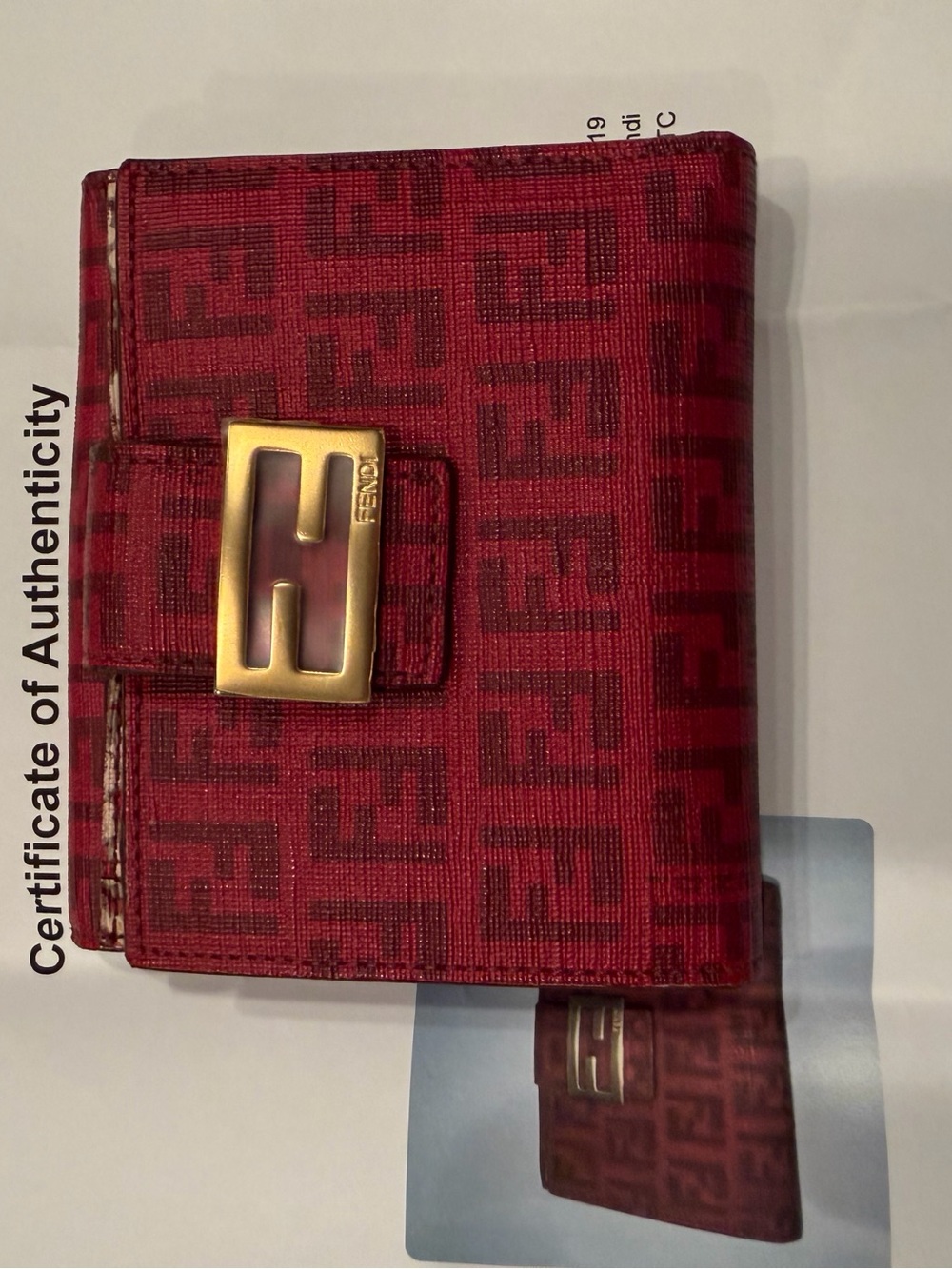 FENDI Compact Wallet Zucchino Monogram - Picture 12 of 14